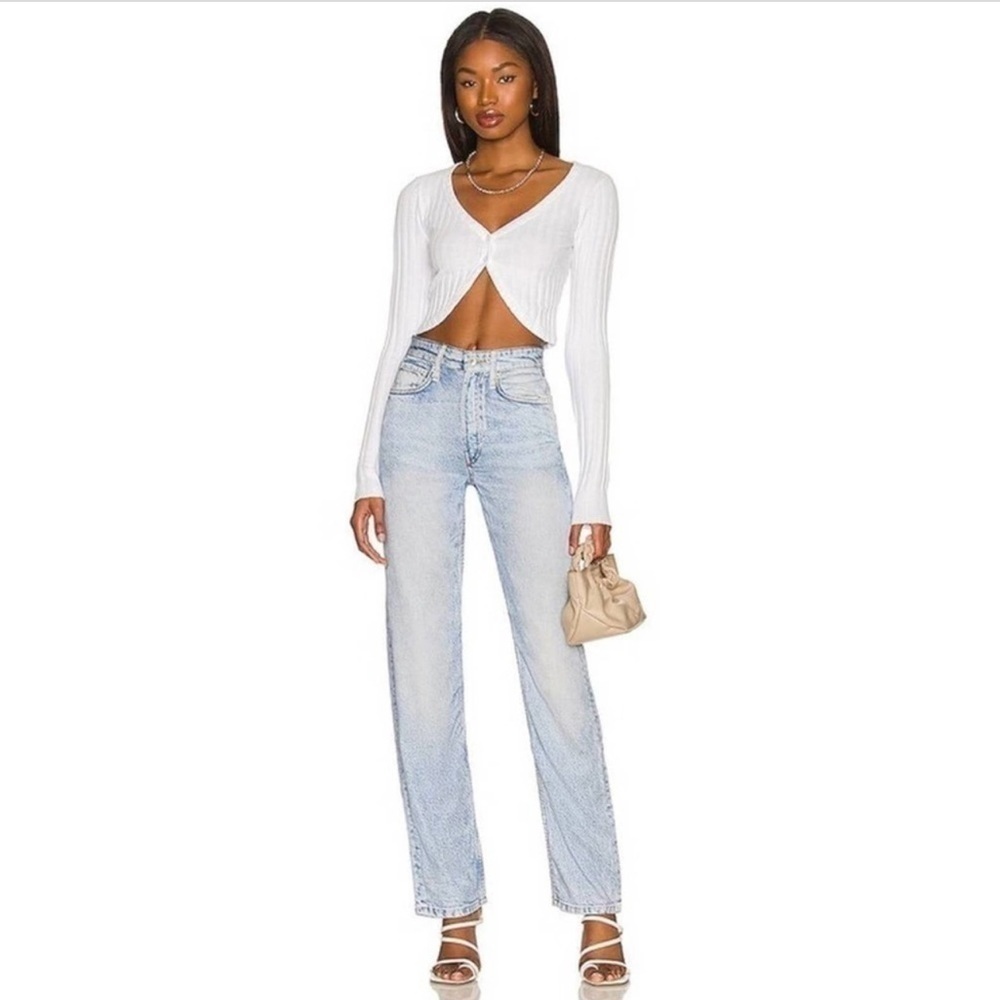 Rag & Bone Alex Liquid High Rise Jeans Luna Sweatpant Jeans